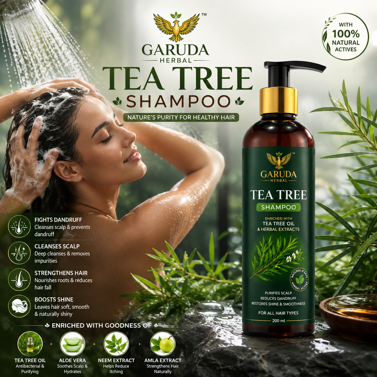 Garuda Herbal Tea Tree Shampoo